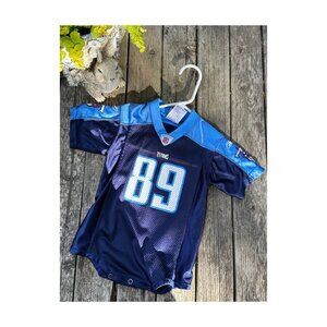 90s Y2K Reebok Tennessee Titans Mesh Jersey Bodysuit WYCHECK #89 Toddler 18M Sz